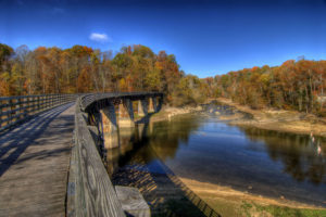 A bridge on a trail near Abingdon, VA