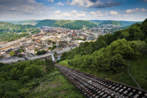Inclined plane above the city of Johnstown, PA